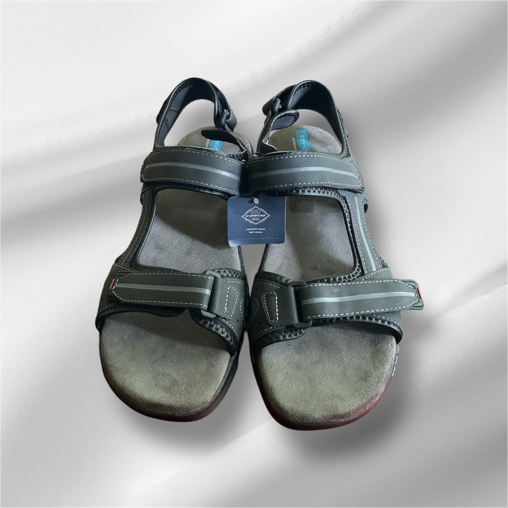St. John's Bay Black Sandals Comfortable Durable Design